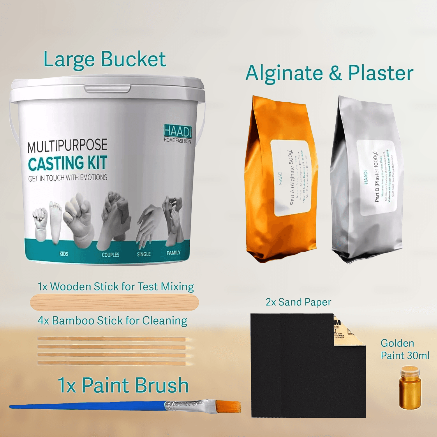 Hand Mould Casting Kit - Hand Moulding kit Couples Holding Hands 3D Keepsake valentines - Tophatter Daily Deals