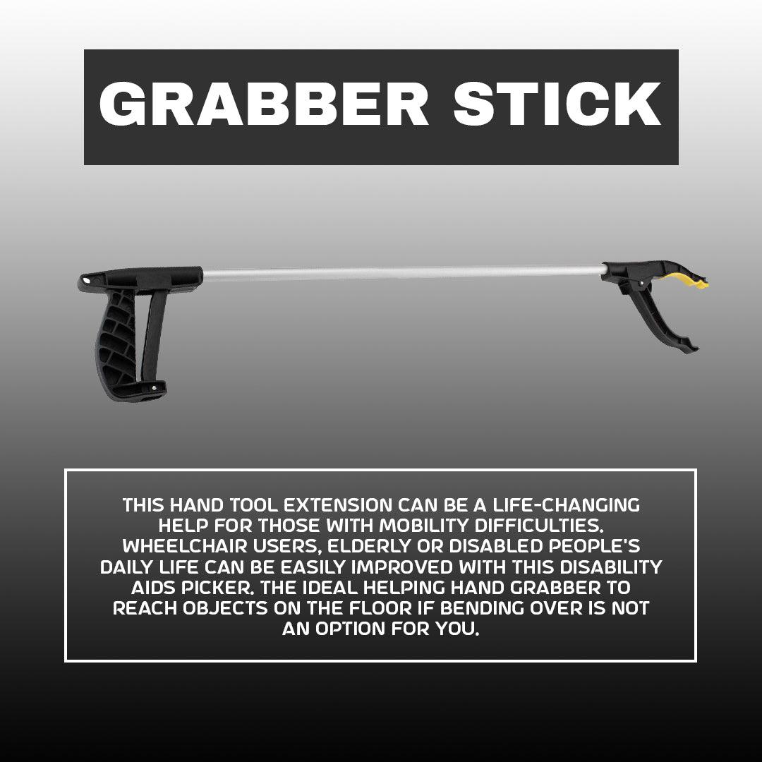 Grabber Stick For Elderly - 2x Long Reach Grabber Reacher Litter Picker Helping Hand Held Pick Up Tool Apparel & Accessories - Tophatter Daily Deals