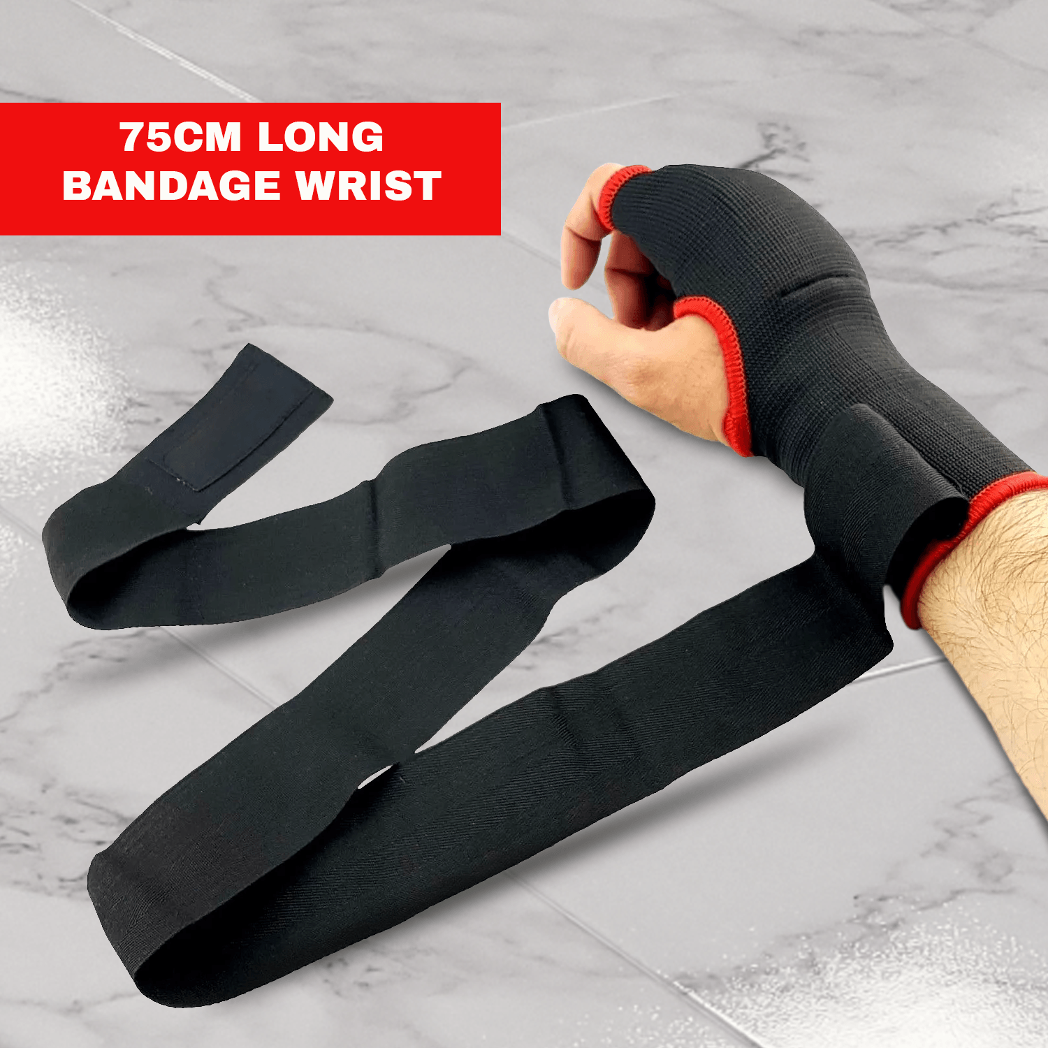 Boxing Glove Wraps - Hand Wraps Gel Inner Gloves Padded Best Boxing MMA Muay Thai Kickboxing Bandages Sports - Tophatter Daily Deals