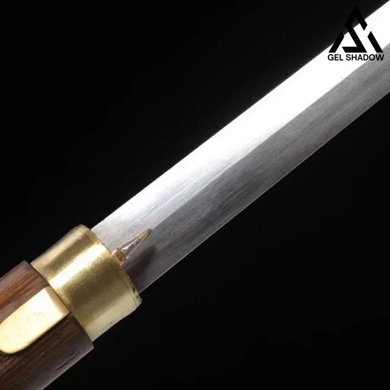 Handcrafted Mahogany Mushroom Head Pattern Steel Cane Sword with Copper Lock(US ONLY)-GS49 Pocket Knives - Tophatter Daily Deals