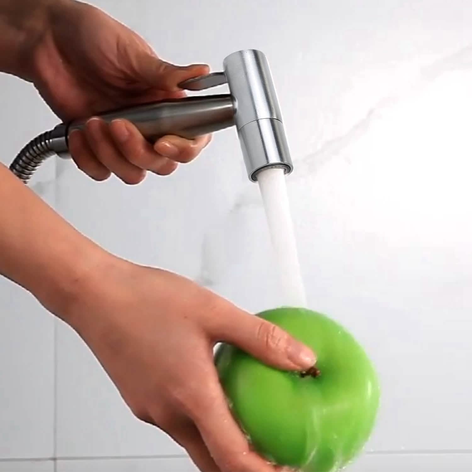 Handheld Bidet Sprayer Stainless Steel Bath - Tophatter Daily Deals