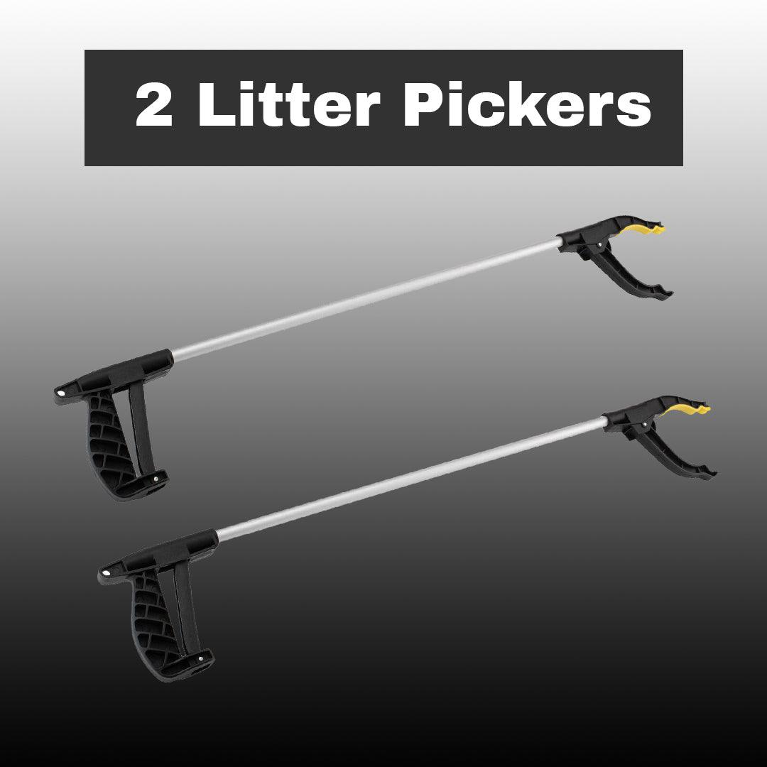Grabber Stick For Elderly - 2x Long Reach Grabber Reacher Litter Picker Helping Hand Held Pick Up Tool Apparel & Accessories - Tophatter Daily Deals