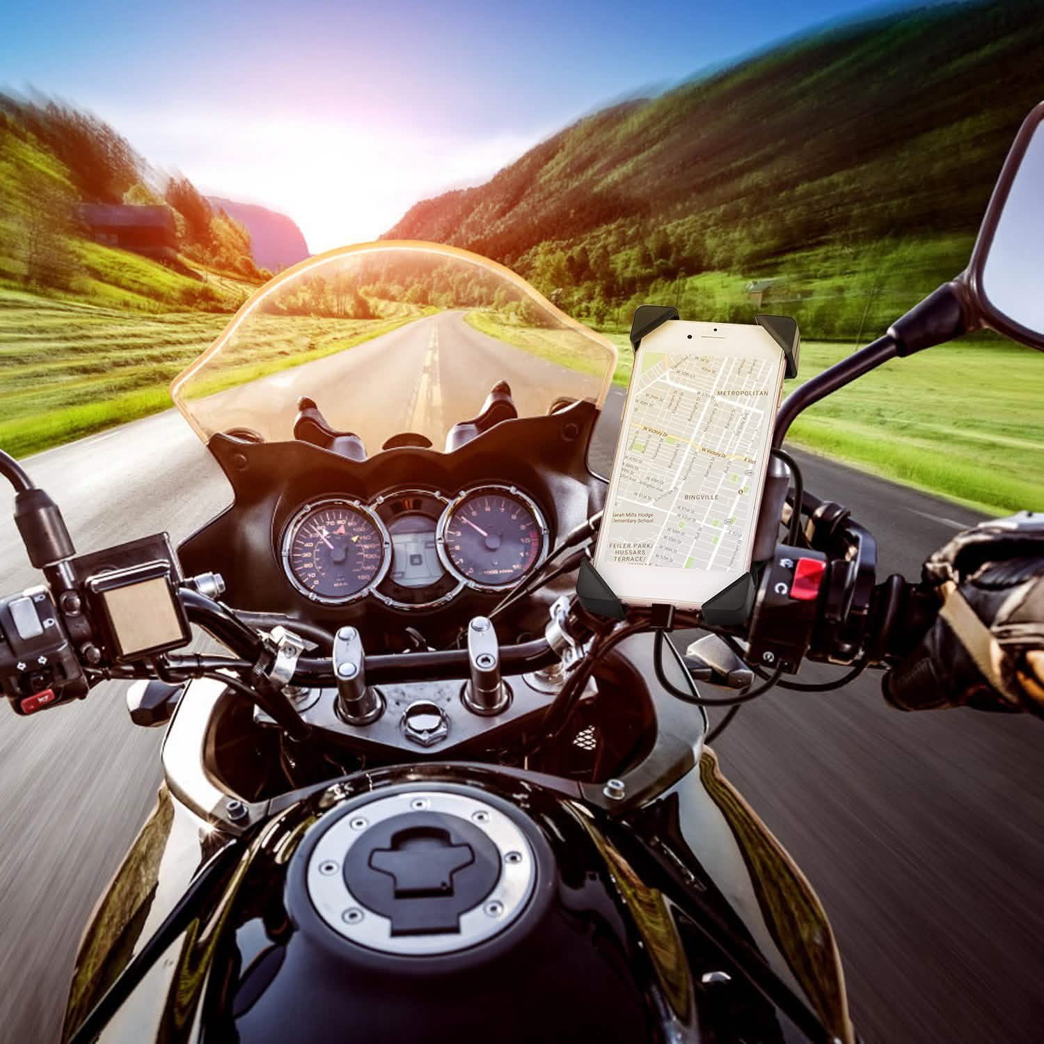 Handlebar Mirror Mobile Phone Holder Mobile Accessories - Tophatter Daily Deals