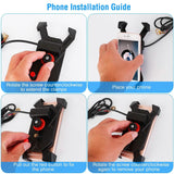 Handlebar Mirror Mobile Phone Holder Mobile Accessories - Tophatter Daily Deals