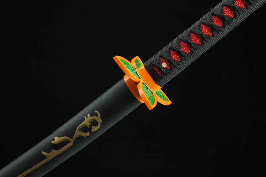 Handmade Anime Demon Slayer Tanjiro Nichirin 3rd Generation Sword 1045 High Carbon Steel Black - Tophatter Daily Deals