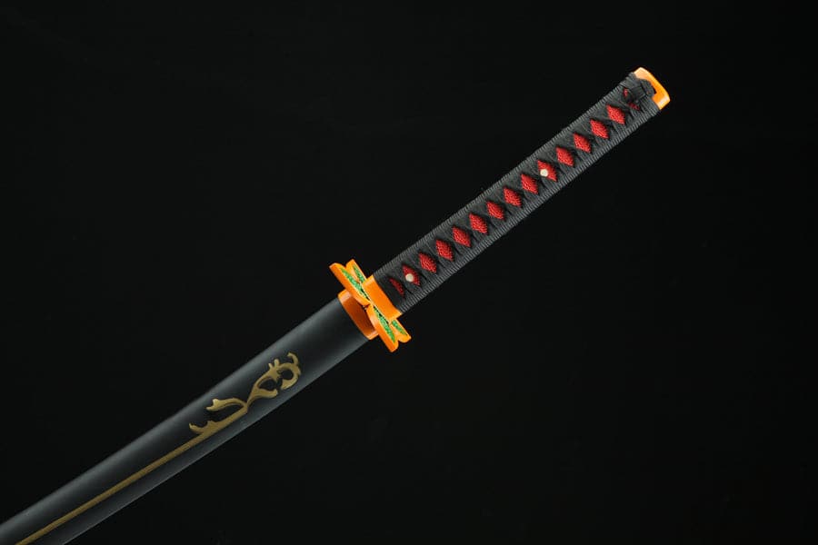 Handmade Anime Demon Slayer Tanjiro Nichirin 3rd Generation Sword 1045 High Carbon Steel Black - Tophatter Daily Deals