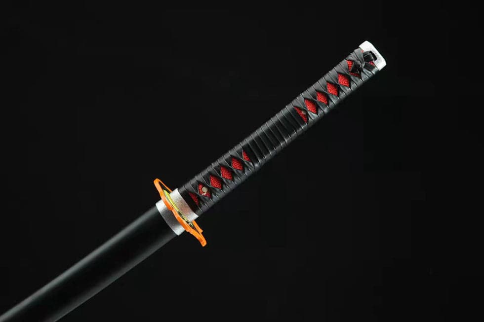 Handmade Anime Demon Slayer Tanjiro Nichirin 3rd Generation Sword Reaper Edition1045 High Carbon Steel Black - Tophatter Daily Deals