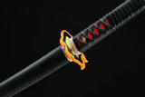 Handmade Anime Demon Slayer Tanjiro Nichirin 3rd Generation Sword Reaper Edition1045 High Carbon Steel Black - Tophatter Daily Deals