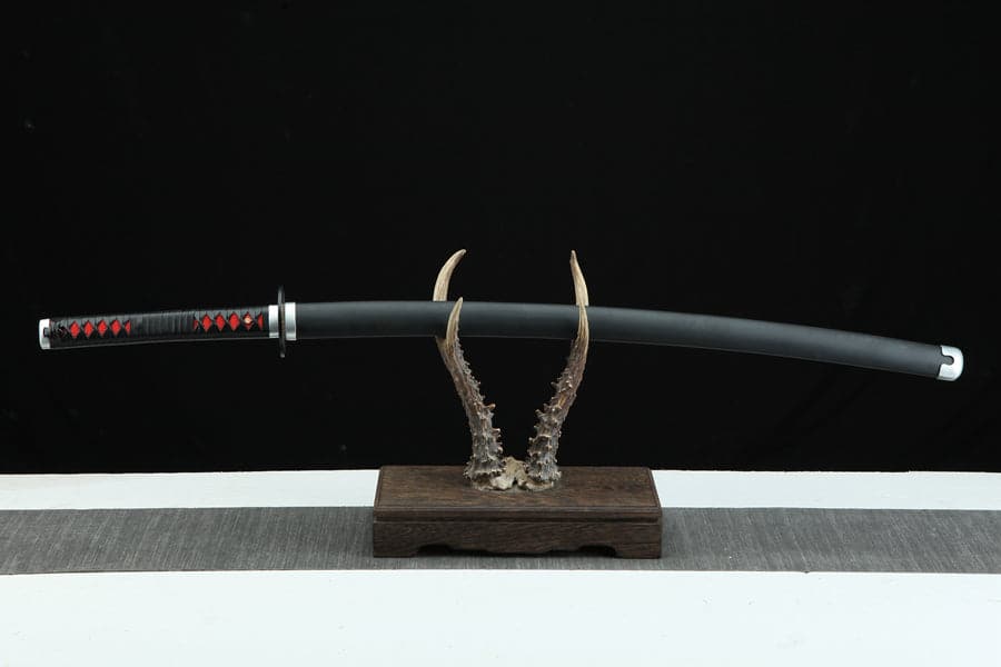 Handmade Anime Demon Slayer Tanjiro Nichirin Sword 1045 High Carbon Steel Black - Tophatter Daily Deals