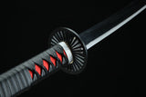 Handmade Anime Demon Slayer Tanjiro Nichirin Sword 1045 High Carbon Steel Black - Tophatter Daily Deals