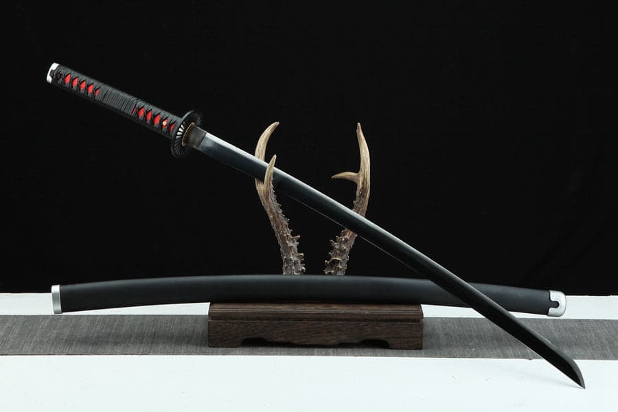 Handmade Anime Demon Slayer Tanjiro Nichirin Sword 1045 High Carbon Steel Black - Tophatter Daily Deals