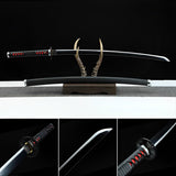 Handmade Anime Demon Slayer Tanjiro Nichirin Sword 1045 High Carbon Steel Black - Tophatter Daily Deals