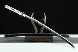 Handmade Anime Katana Demon Slayer Giyu Tomioka Nichirin Sword 1045 High Carbon Steel Black Blade - Tophatter Daily Deals