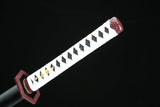 Handmade Anime Katana Demon Slayer Giyu Tomioka Nichirin Sword 1045 High Carbon Steel Black Blade - Tophatter Daily Deals