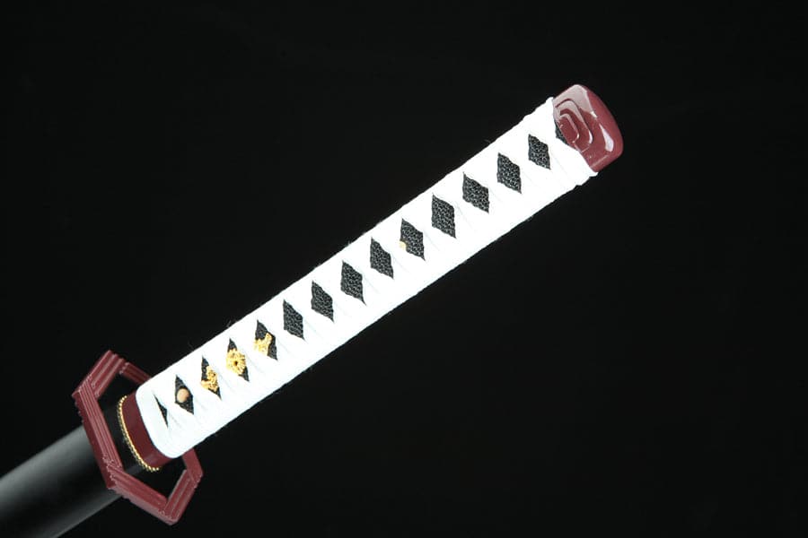Handmade Anime Katana Demon Slayer Giyu Tomioka Nichirin Sword 1045 High Carbon Steel Black Blade - Tophatter Daily Deals