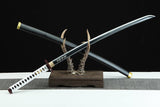 Handmade Anime Katana Demon Slayer Giyu Tomioka Nichirin Sword 1045 High Carbon Steel Black Blade - Tophatter Daily Deals