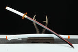 Handmade Anime Katana Demon Slayer Kyojuro Rengoku Nichirin Sword 1045 High Carbon Steel White - Tophatter Daily Deals