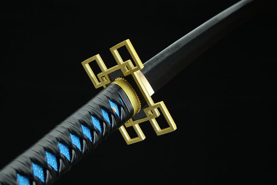 Handmade Anime Katana Demon Slayer Muichiro Tokito Nichirin Sword 1045 High Carbon Steel Black - Tophatter Daily Deals