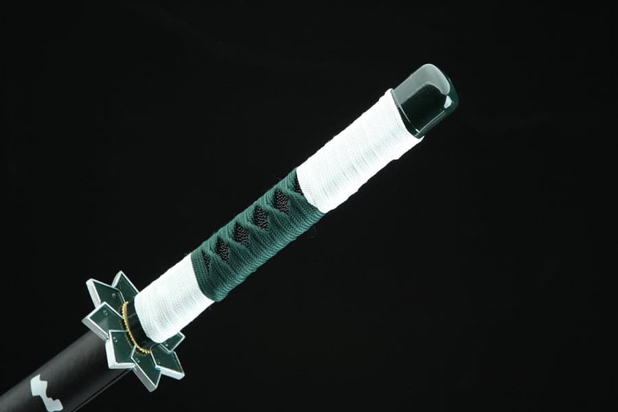 Handmade Anime Katana Demon Slayer Sanemi Shinazugawa Nichirin Sword 1045 High Carbon Steel Black - Tophatter Daily Deals
