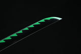 Handmade Anime Katana Demon Slayer Sanemi Shinazugawa Nichirin Sword 1045 High Carbon Steel Black - Tophatter Daily Deals