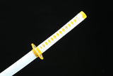 Handmade Anime Katana Demon Slayer Zenitsu Agatsuma Sword 1045 High Carbon Steel Blade - Tophatter Daily Deals