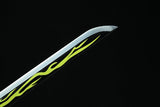 Handmade Anime Katana Demon Slayer Zenitsu Agatsuma Sword 1045 High Carbon Steel Blade - Tophatter Daily Deals