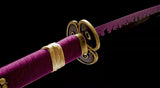 Handmade Anime Katana One Piece Roronoa Zoro's Enma Sword Purple Blade 1045 High Carbon Steel Purple - Tophatter Daily Deals