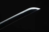 Handmade Anime NARUTO Sasuke Kusanagi-No-Tsurugi Sword Shirasaya Ninja Sword Spring Steel Black Blade - Tophatter Daily Deals