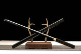 Handmade Anime NARUTO Sasuke Kusanagi-No-Tsurugi Sword Shirasaya Ninja Sword Spring Steel Black Blade - Tophatter Daily Deals