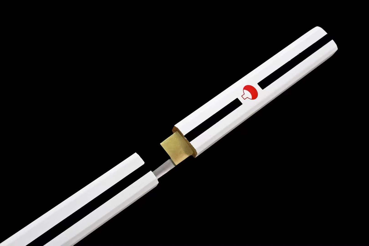 Handmade Anime NARUTO Sasuke Kusanagi-No-Tsurugi Sword Shirasaya Ninja Sword Spring Steel Black Blade - Tophatter Daily Deals