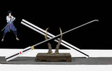 Handmade Anime NARUTO Sasuke Kusanagi-No-Tsurugi Sword Shirasaya Ninja Sword Spring Steel Black Blade - Tophatter Daily Deals