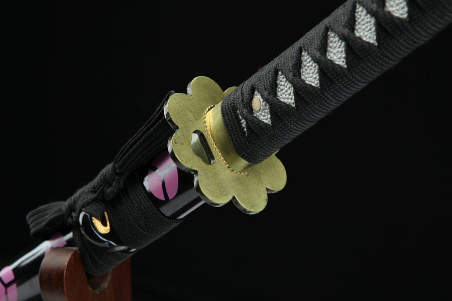 Handmade Anime One Piece Roronoa Zoro's Shusui Katana Sword 1045 High Carbon Steel Red Black Blade - Tophatter Daily Deals