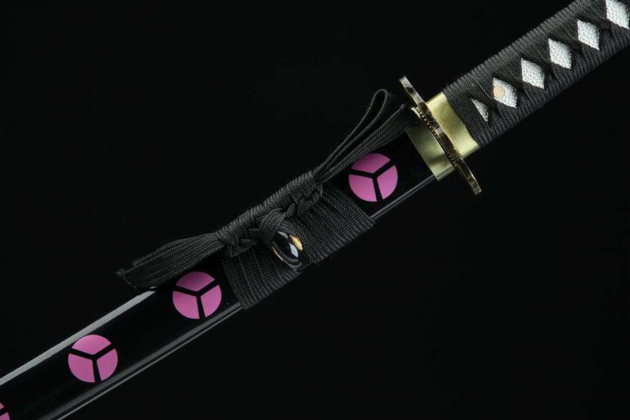 Handmade Anime One Piece Roronoa Zoro's Shusui Katana Sword 1045 High Carbon Steel Red Black Blade - Tophatter Daily Deals