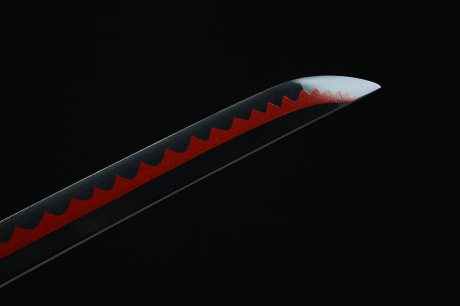 Handmade Anime One Piece Roronoa Zoro's Shusui Katana Sword 1045 High Carbon Steel Red Black Blade - Tophatter Daily Deals
