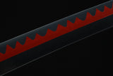 Handmade Anime One Piece Roronoa Zoro's Shusui Katana Sword 1045 High Carbon Steel Red Black Blade - Tophatter Daily Deals