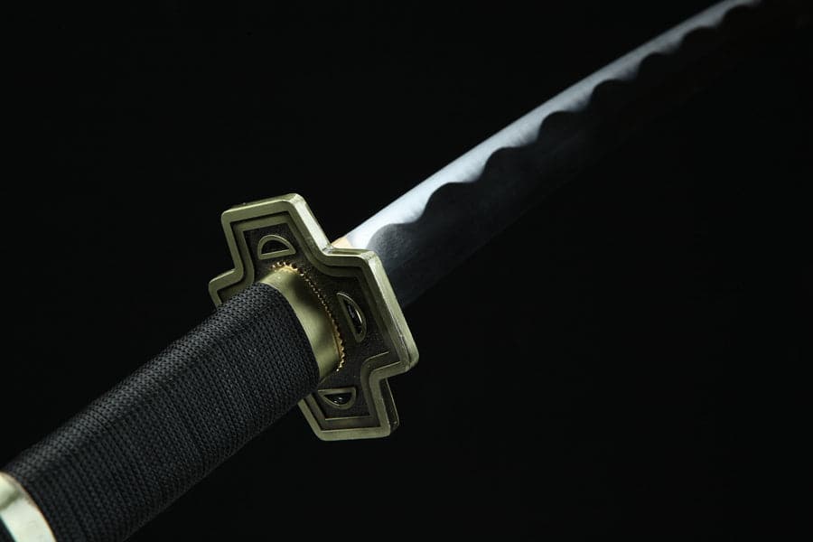 Handmade Anime One Piece Roronoa Zoro's Yubashiri Sword 1045 High Carbon Steel Black - Tophatter Daily Deals
