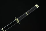 Handmade Anime One Piece Roronoa Zoro's Yubashiri Sword 1045 High Carbon Steel Black - Tophatter Daily Deals