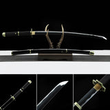 Handmade Anime One Piece Roronoa Zoro's Yubashiri Sword 1045 High Carbon Steel Black - Tophatter Daily Deals
