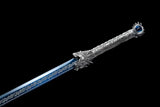 Handmade Ao Tian Manganese Steel Chinese Sword Baked blue engraving - Tophatter Daily Deals