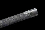 Handmade Ao Tian Manganese Steel Chinese Sword Baked blue engraving - Tophatter Daily Deals
