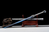 Handmade Ao Tian Manganese Steel Chinese Sword Baked blue engraving - Tophatter Daily Deals