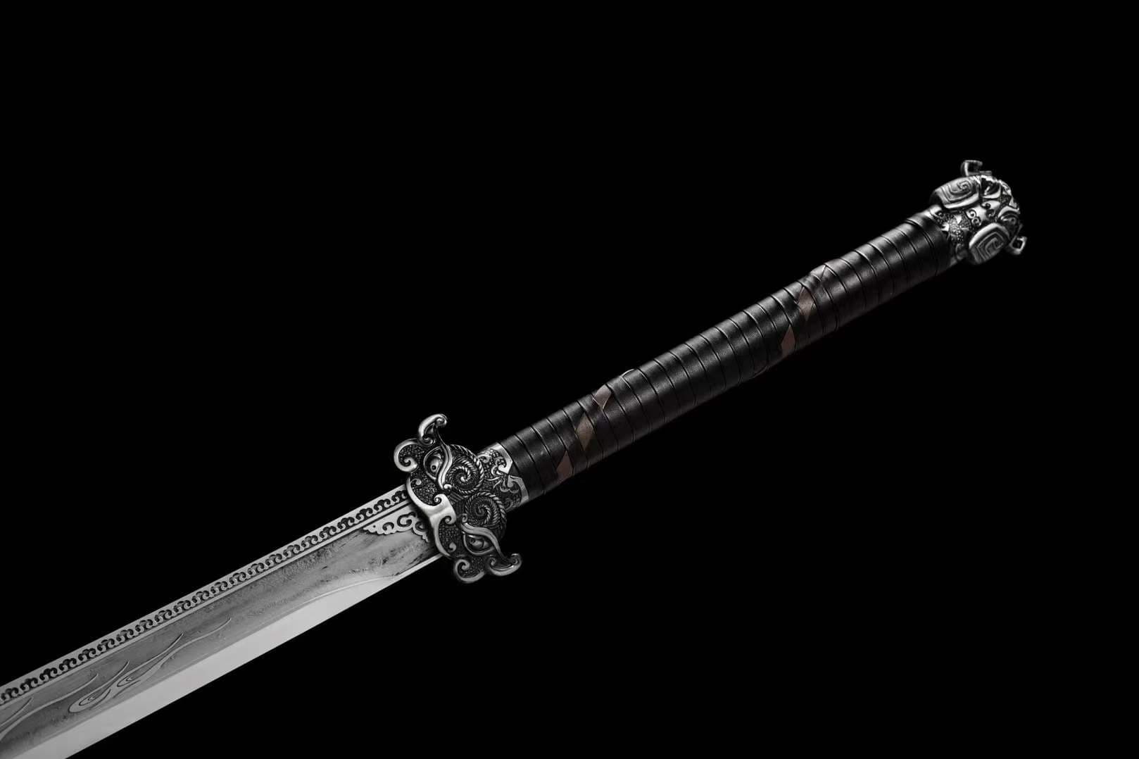 Handmade Beast Demon Oxtail Blade High Manganese Steel Corrosion pattern - Tophatter Daily Deals