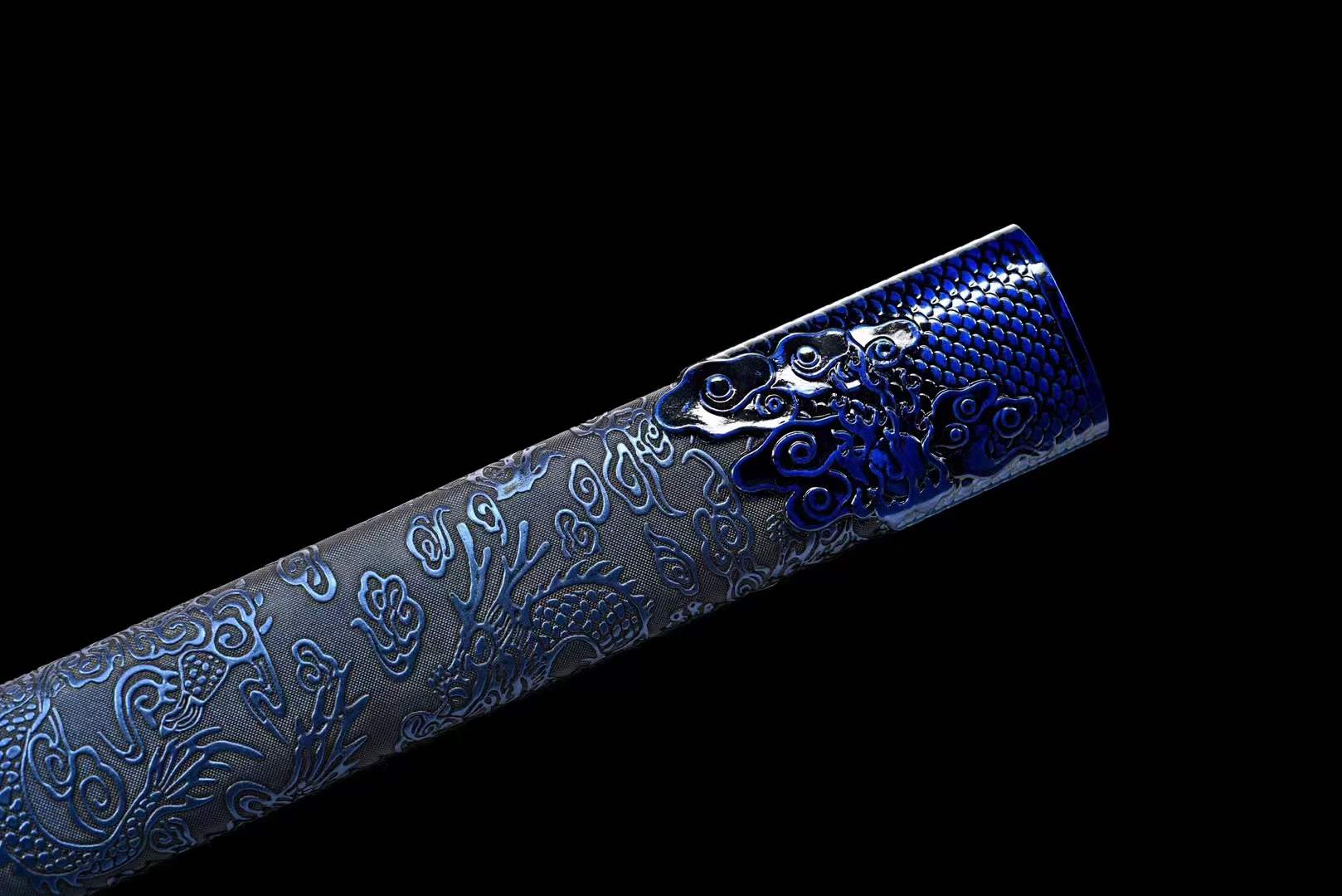 Handmade Blue Flame High Manganese Steel Chinese Sword - Tophatter Daily Deals