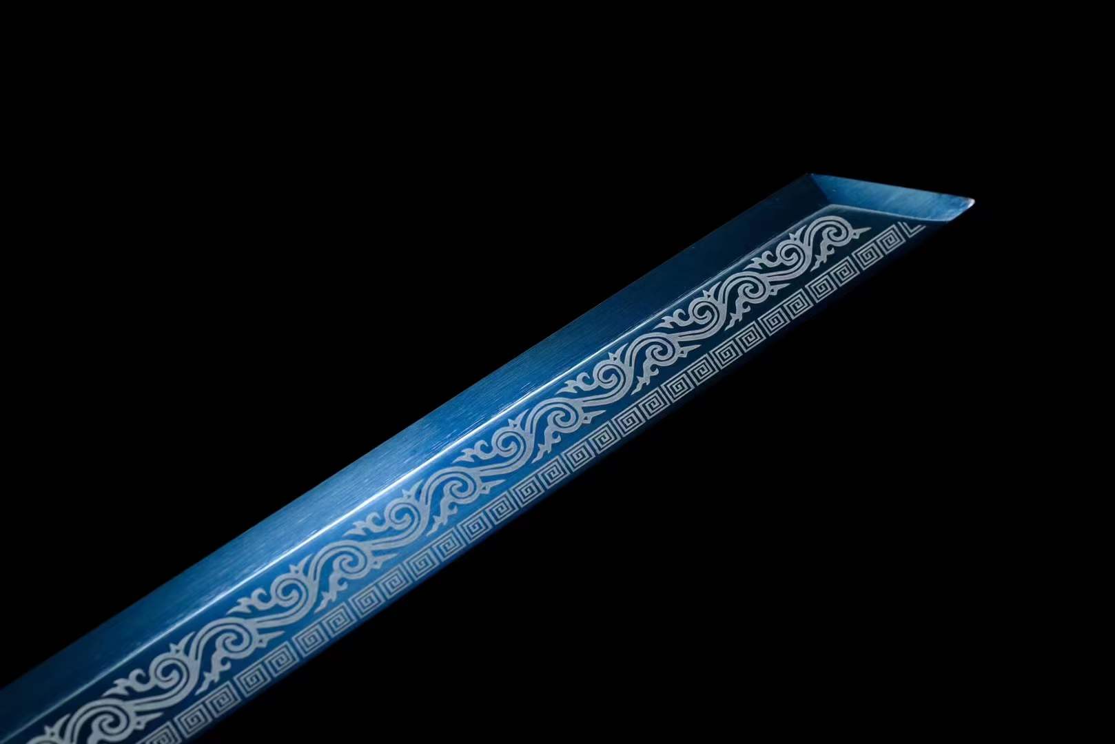 Handmade Blue Flame High Manganese Steel Chinese Sword - Tophatter Daily Deals