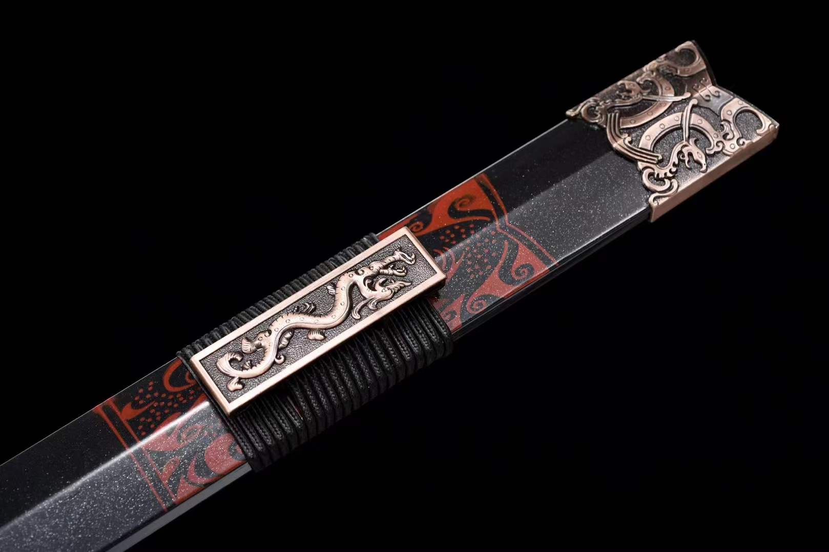 Handmade Chinese Han Dynasty 青雲 Sword Damascus Steel Blade baking blue - Tophatter Daily Deals
