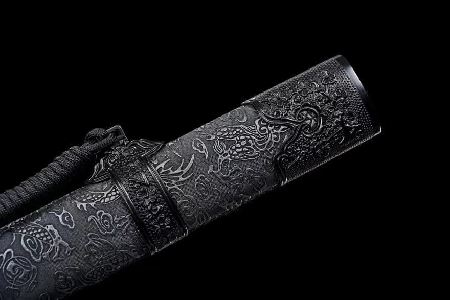 Handmade Corpse Dragon Cold Flame High manganese steel one piece Chinese Sword - Tophatter Daily Deals