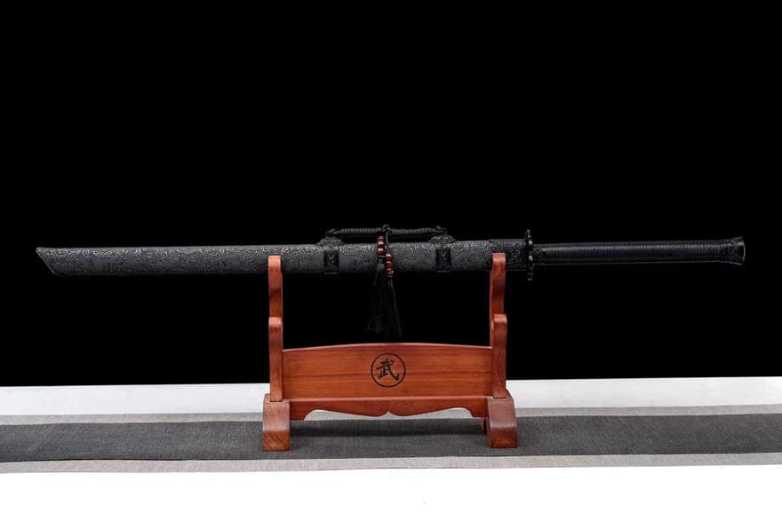 Handmade Corpse Dragon Cold Flame High manganese steel one piece Chinese Sword - Tophatter Daily Deals