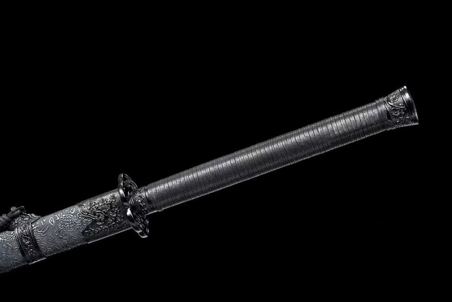 Handmade Corpse Dragon Cold Flame High manganese steel one piece Chinese Sword - Tophatter Daily Deals