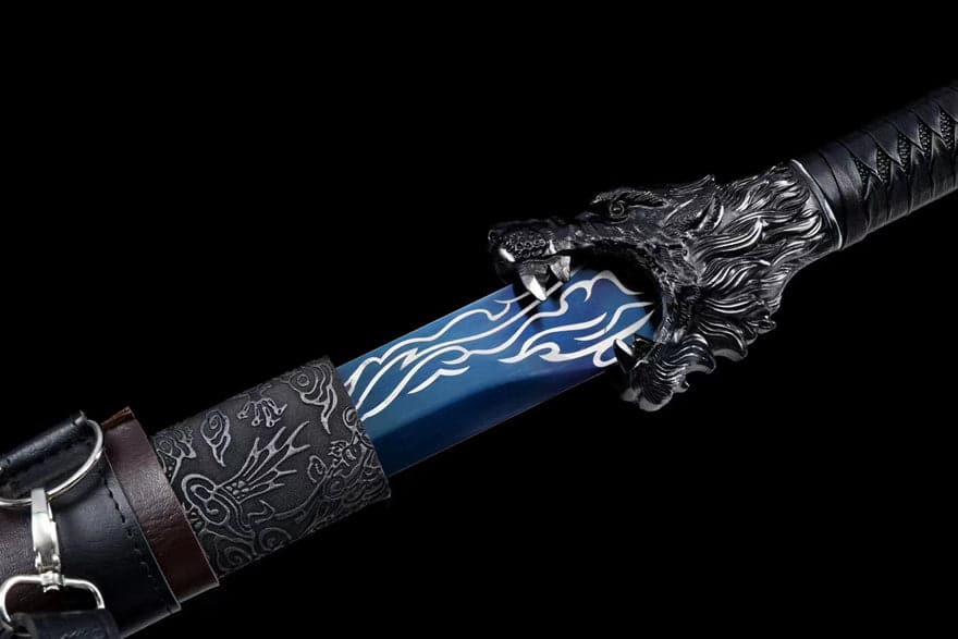 Handmade Coyote Flame High Manganese Steel Chinese Sword - Tophatter Daily Deals