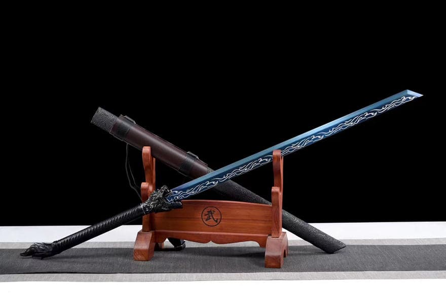 Handmade Coyote Flame High Manganese Steel Chinese Sword - Tophatter Daily Deals
